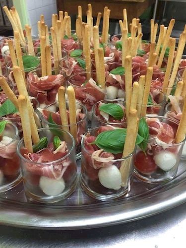 décoration pour une entrée italienne